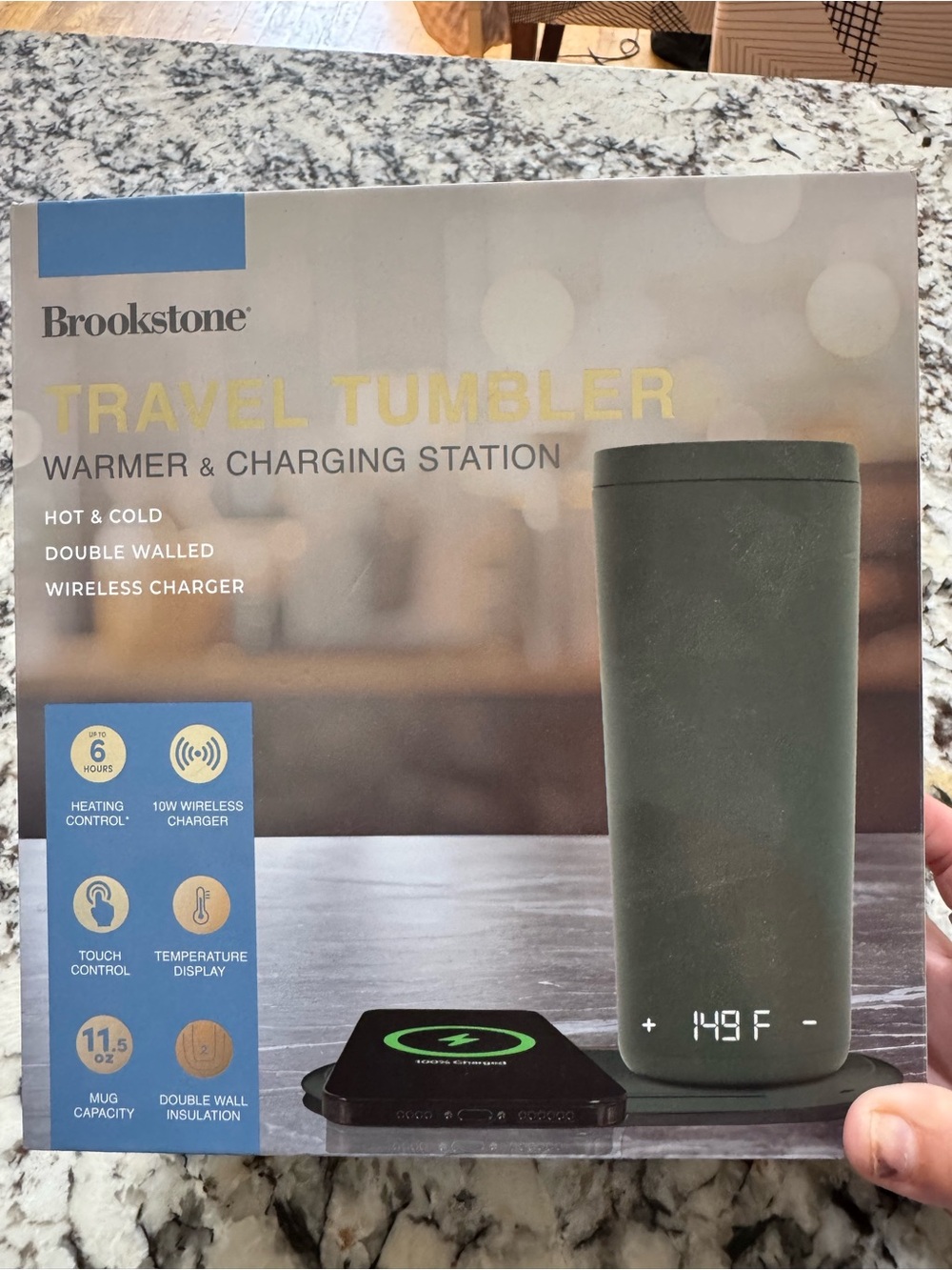 Brookstone Travel Tumbler Warmer & Charging Station - Picture 9 of 9